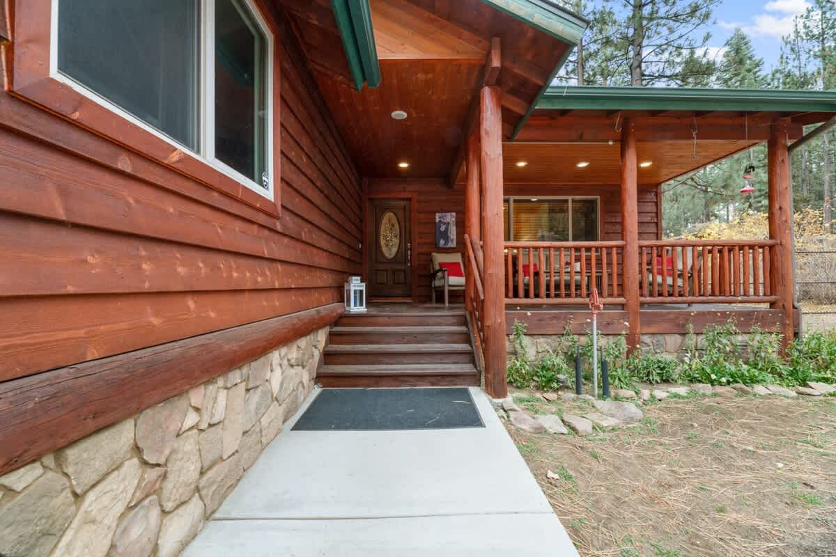 Front entry and covered porch
