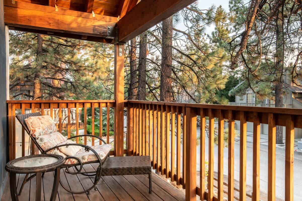 Morning coffee on the balcony