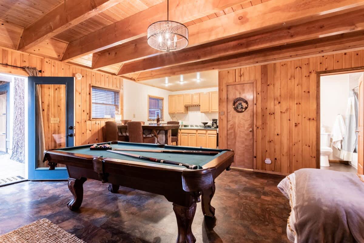 Pool table in the guest house