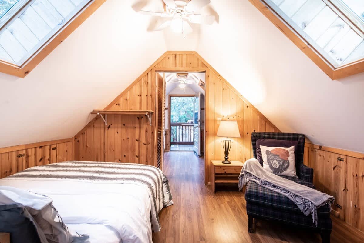 Upstairs bedroom in the guest house