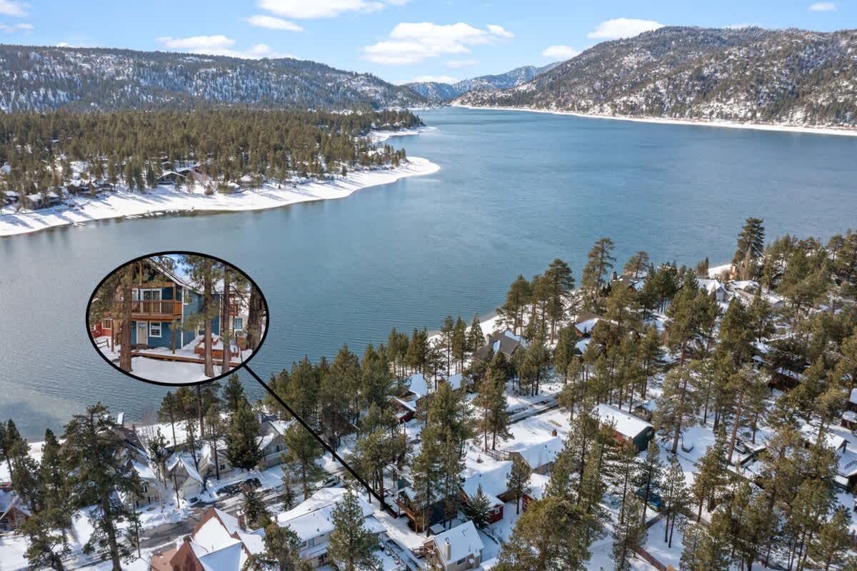 Next to the lake, close to the Village and slopes