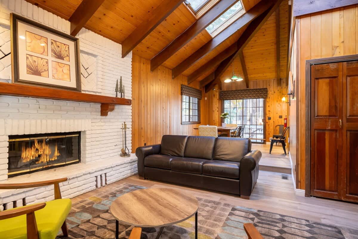 Second living room with fireplace