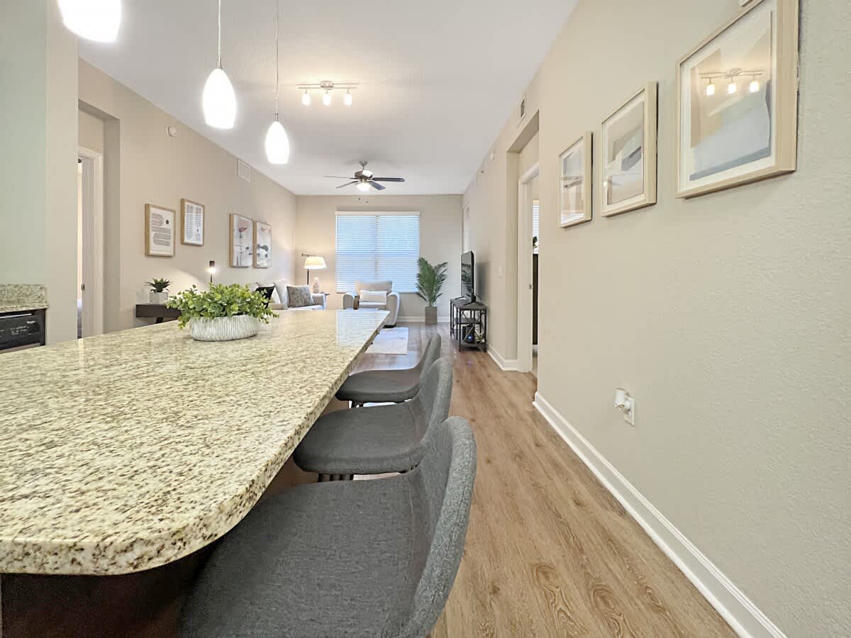 Lush Courtyard Views Luxury Amenities in Westshore