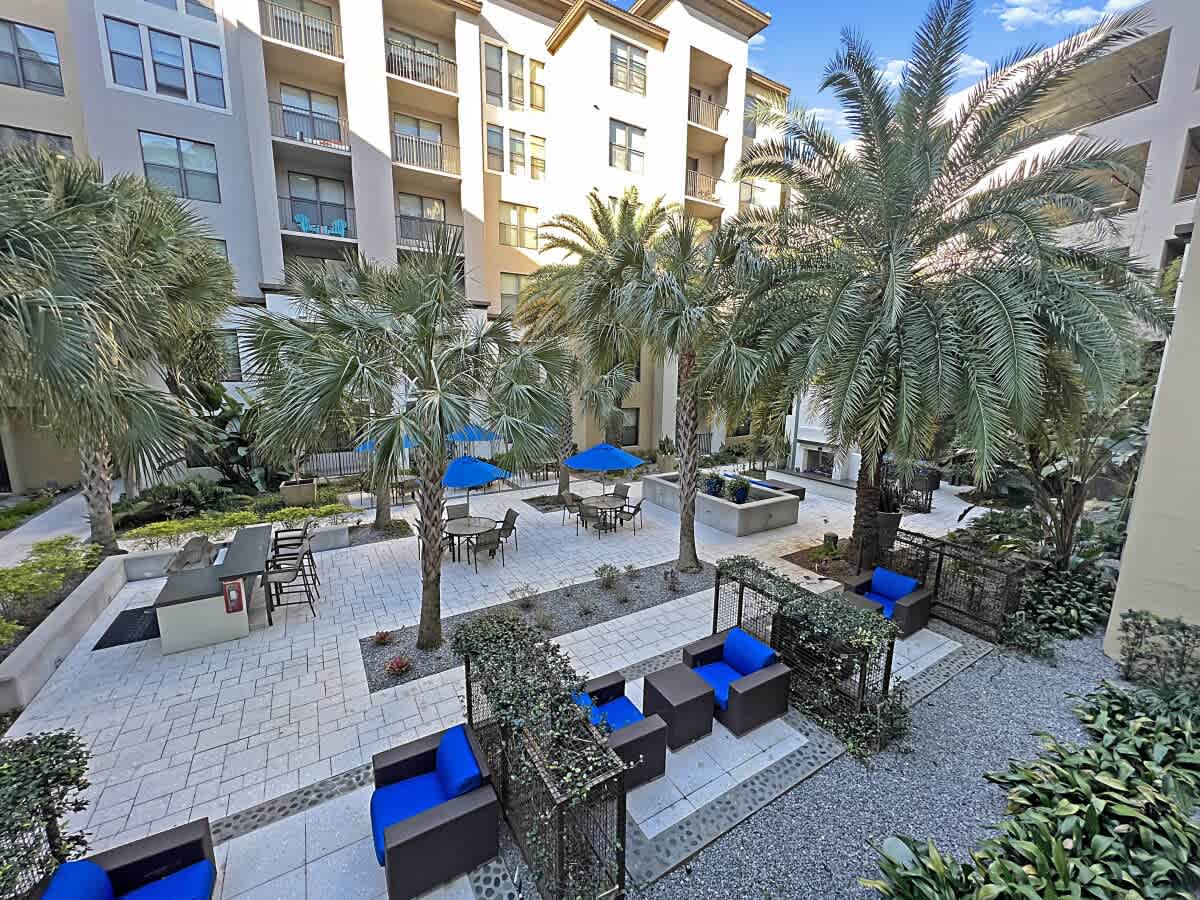 Lush Courtyard Views Luxury Amenities in Westshore