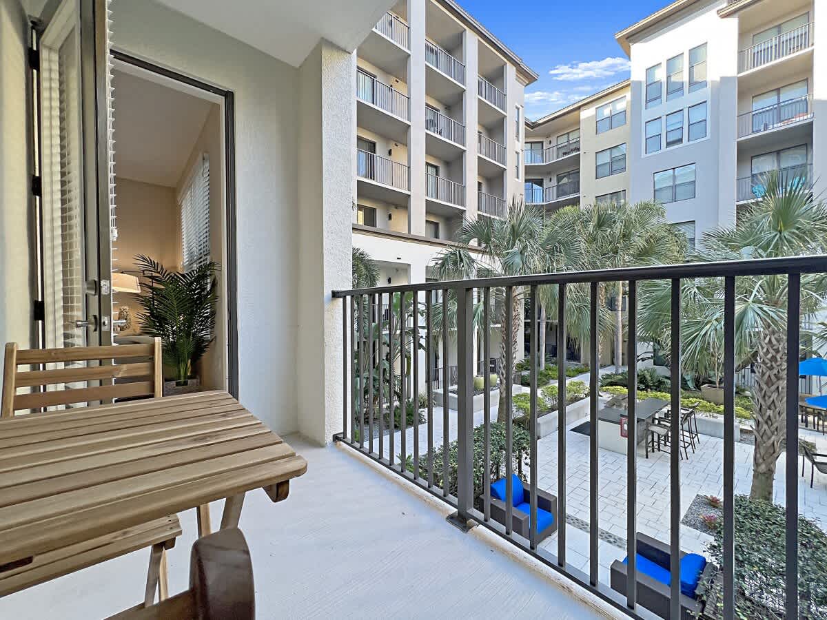 Lush Courtyard Views Luxury Amenities in Westshore