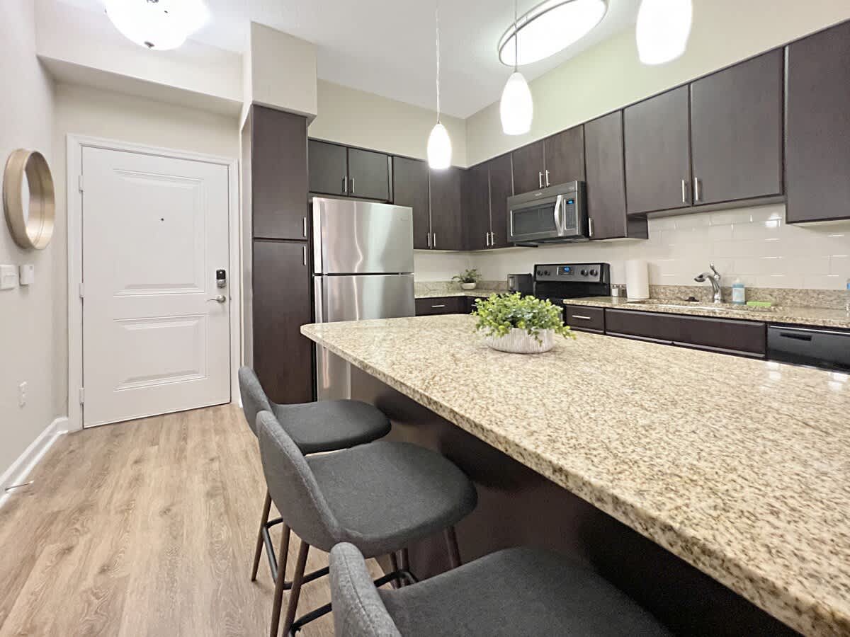 Lush Courtyard Views Luxury Amenities in Westshore