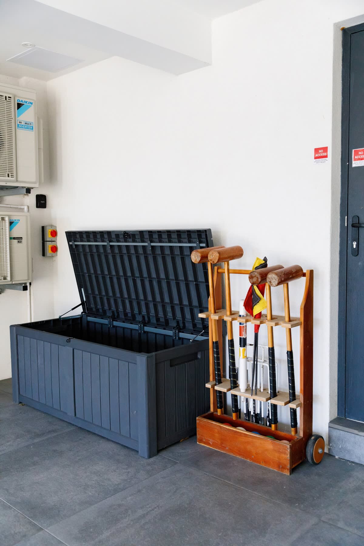 Outdoor games await at Cedar House & Cedar Lodge! Enjoy a classic game of croquet with the provided set or explore other activities stored in the convenient equipment chest. Perfect for family fun in the spacious garden.