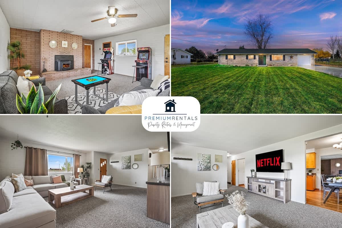 Tranquil Retreat 3BR Private Home with Game Room
