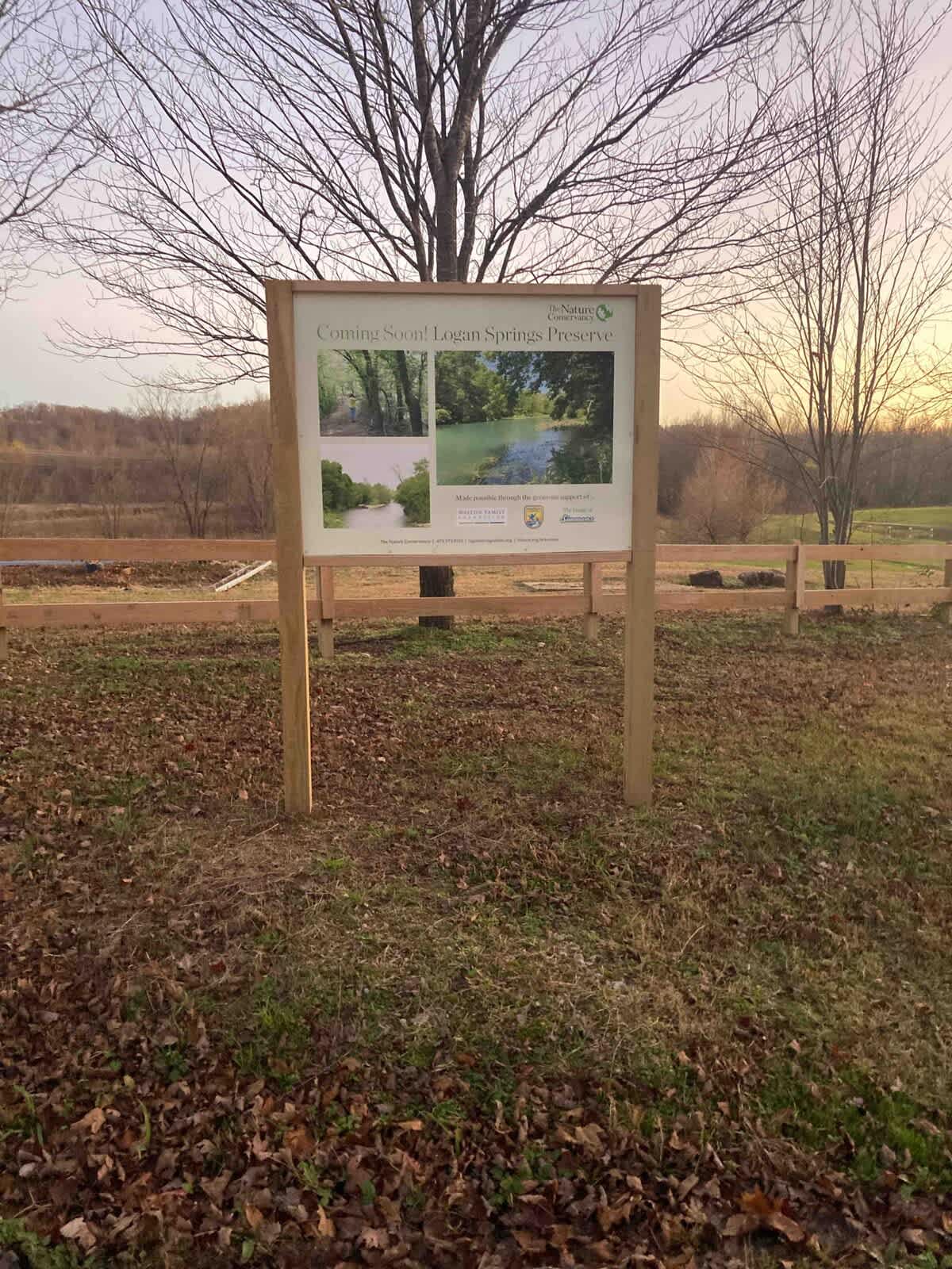 Logan Springs
Preserve 
Now Open
Dawn till Dusk
This is a special place to have a family friendly nature-oriented experience!
Fishing 
Hiking & Walking Trails 
Waterfalls
Logan Cave Springs