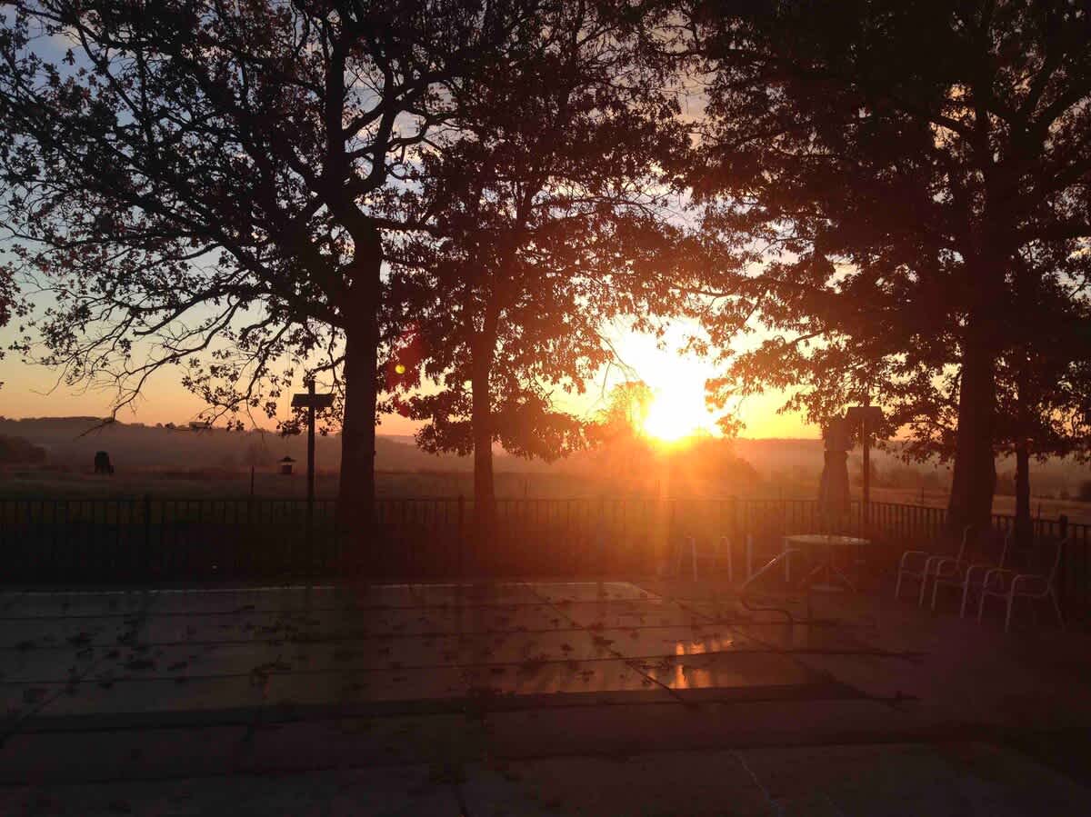 Beautiful sunrises in the mornings, and amazing  moon & star gazing in the evenings!
