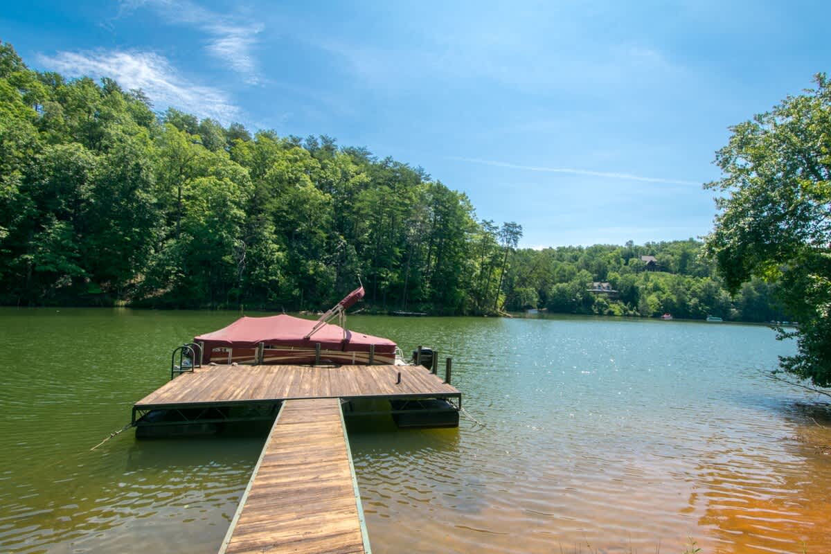 Lakefront 3BR w/ Private Dock + Firepit | Free Tix — Mill Spring, NC — vacation rental