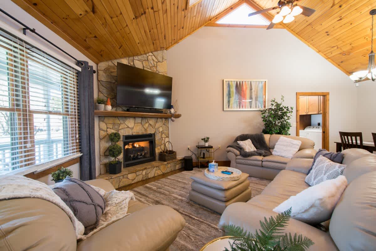 Rustic 4BR w/ Deck, Firepit + Free Tix | Near Golf — Horse Shoe, NC — vacation rental