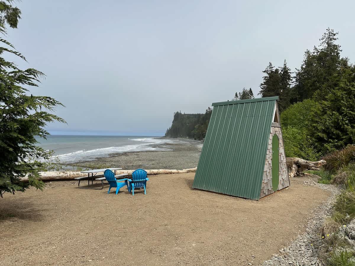 A-Frame (Site 7) Shelter w/ Incredible Ocean View — Port Angeles, WA — vacation rental