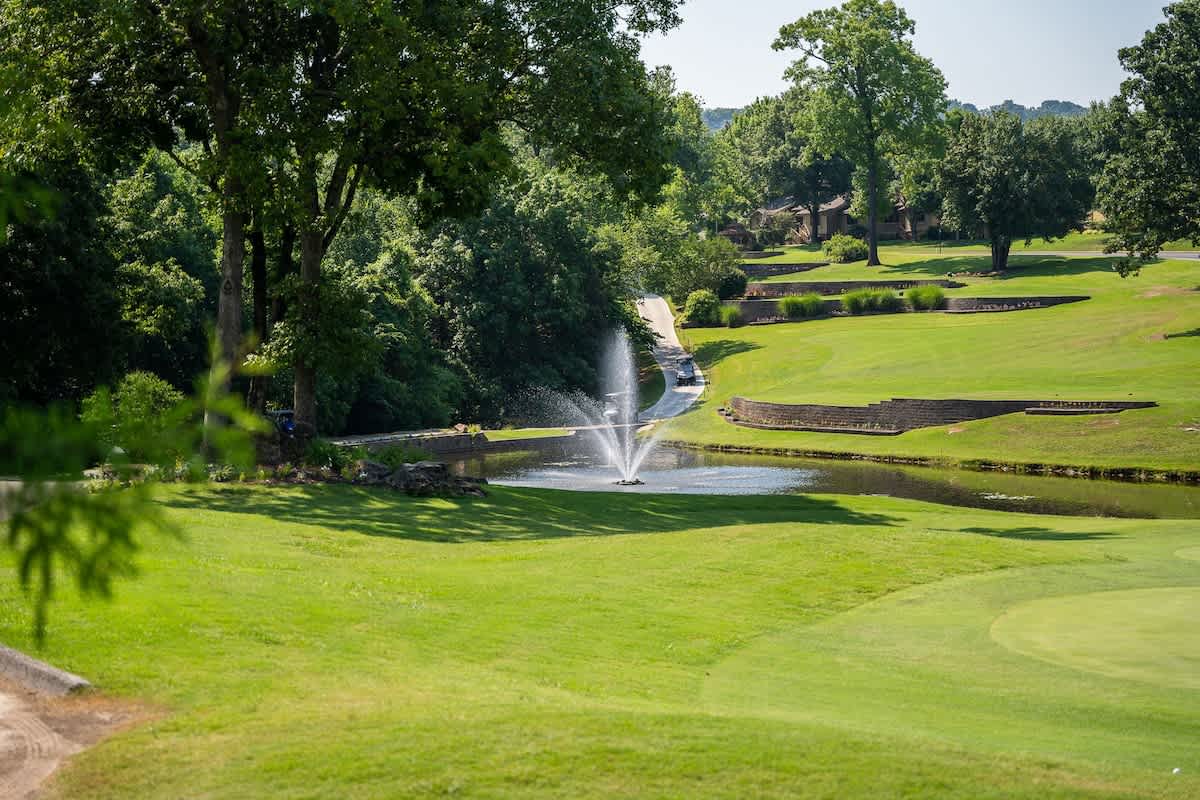 18-hole golf course with a private lake.