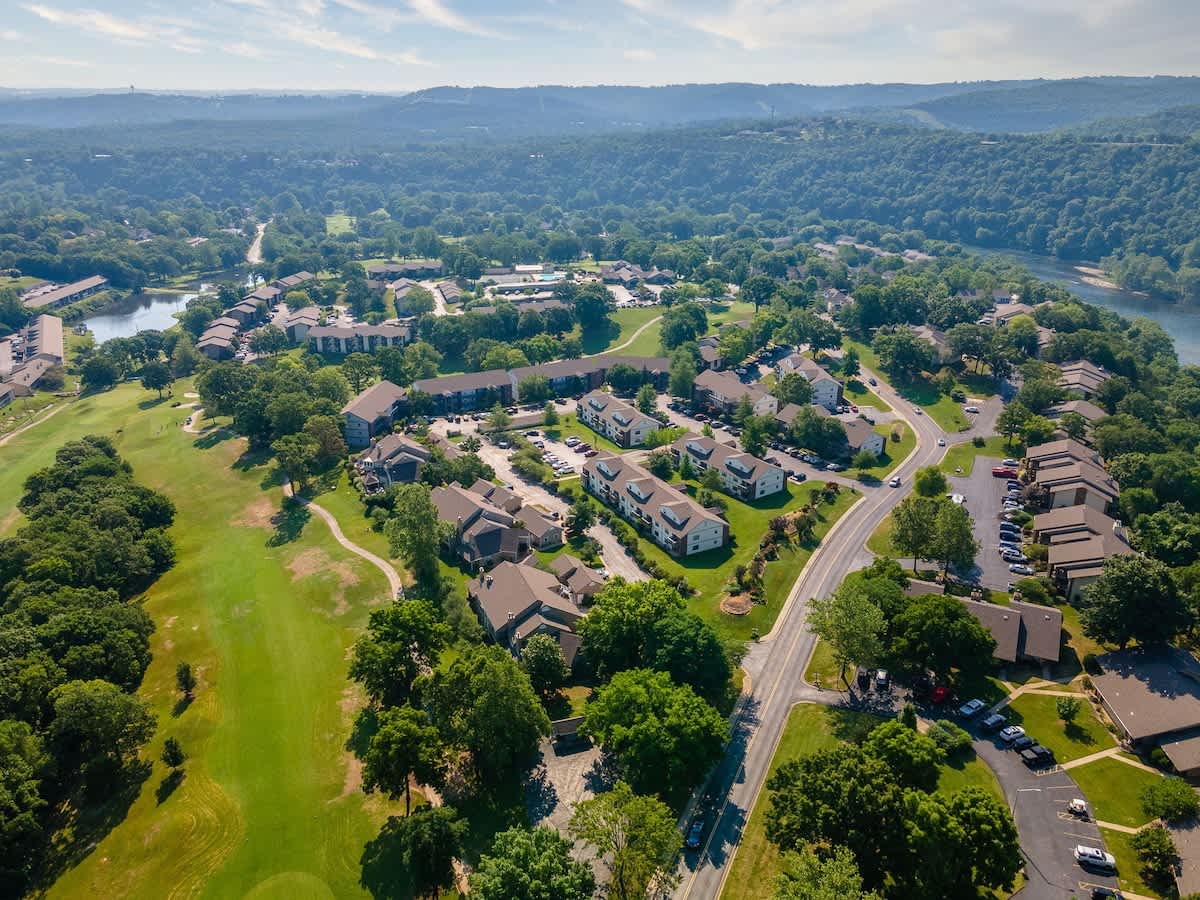 Ariel view of the resort.