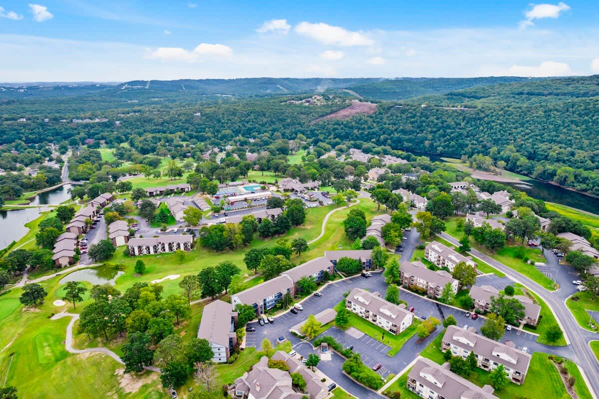 View of resort and condo area