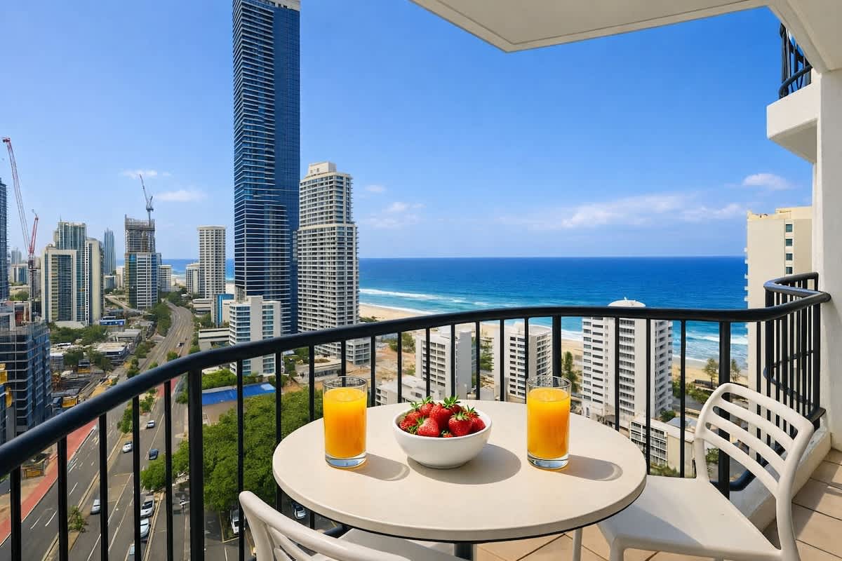 L19 Ocean View Studio:King Bed, Fast WiFi — Surfers Paradise, Queensland — vacation rental