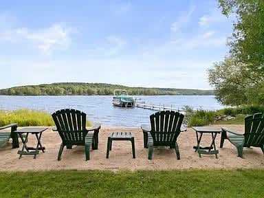  Lakefront Retreat on Intermediate Lake | Sleeps 14 • Firepit Dogs — Central Lake, MI — vacation rental