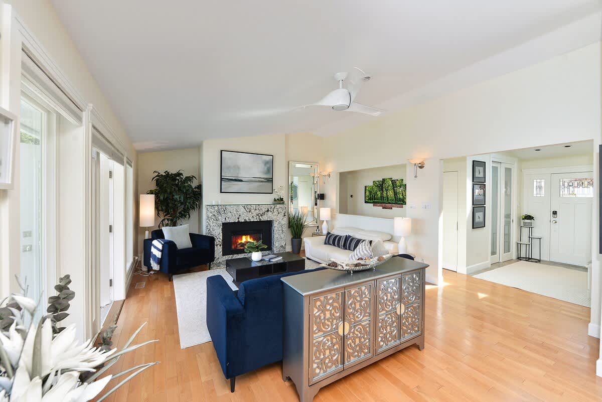 Well appointed living room.