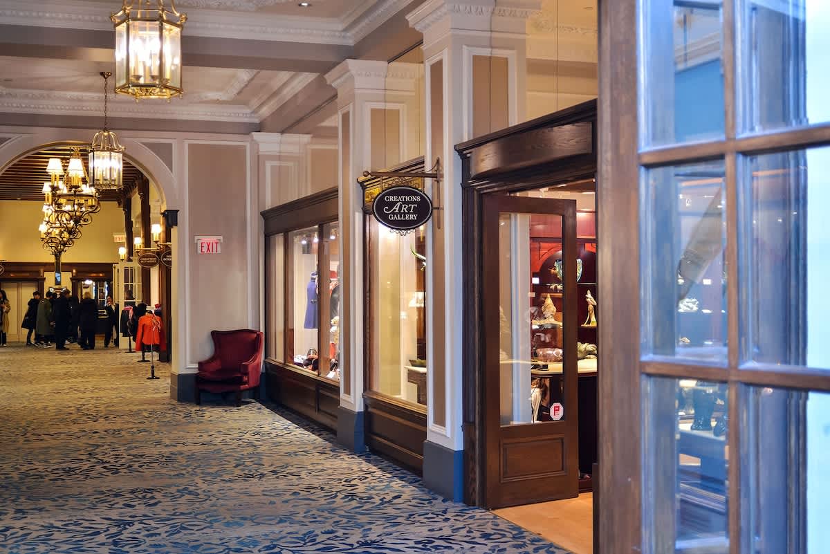 Explore inside the historic Empress Hotel a short walk from the condo.