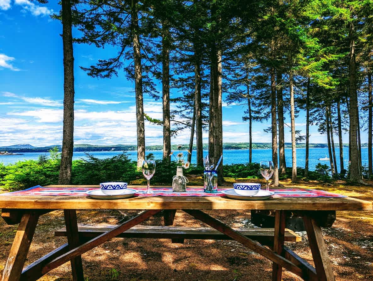 Romantic Waterfront Cottage w/ Private Beach & Fire Pit — Hancock, ME — vacation rental