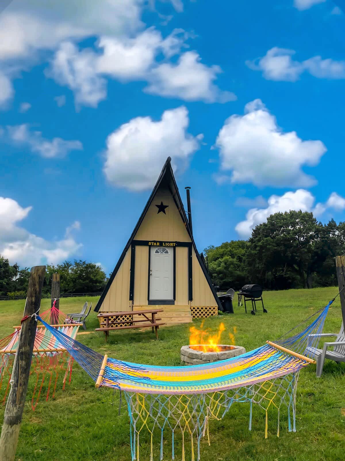 7 Starlight A-Frame Glamper B & B! — Lebanon, TN — vacation rental