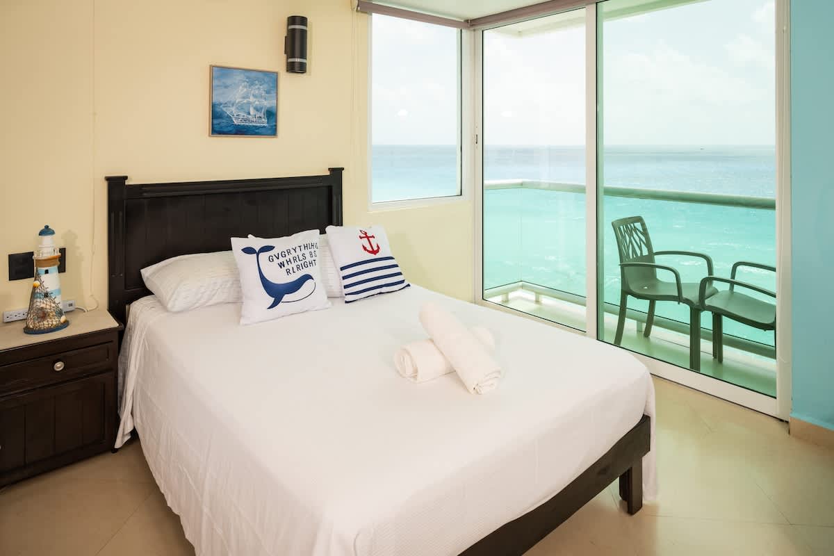 Ocean view in hotel complex — Cancún, Quintana Roo — vacation rental