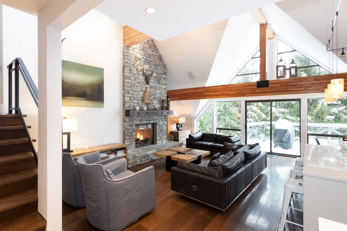 Open plan living spaces