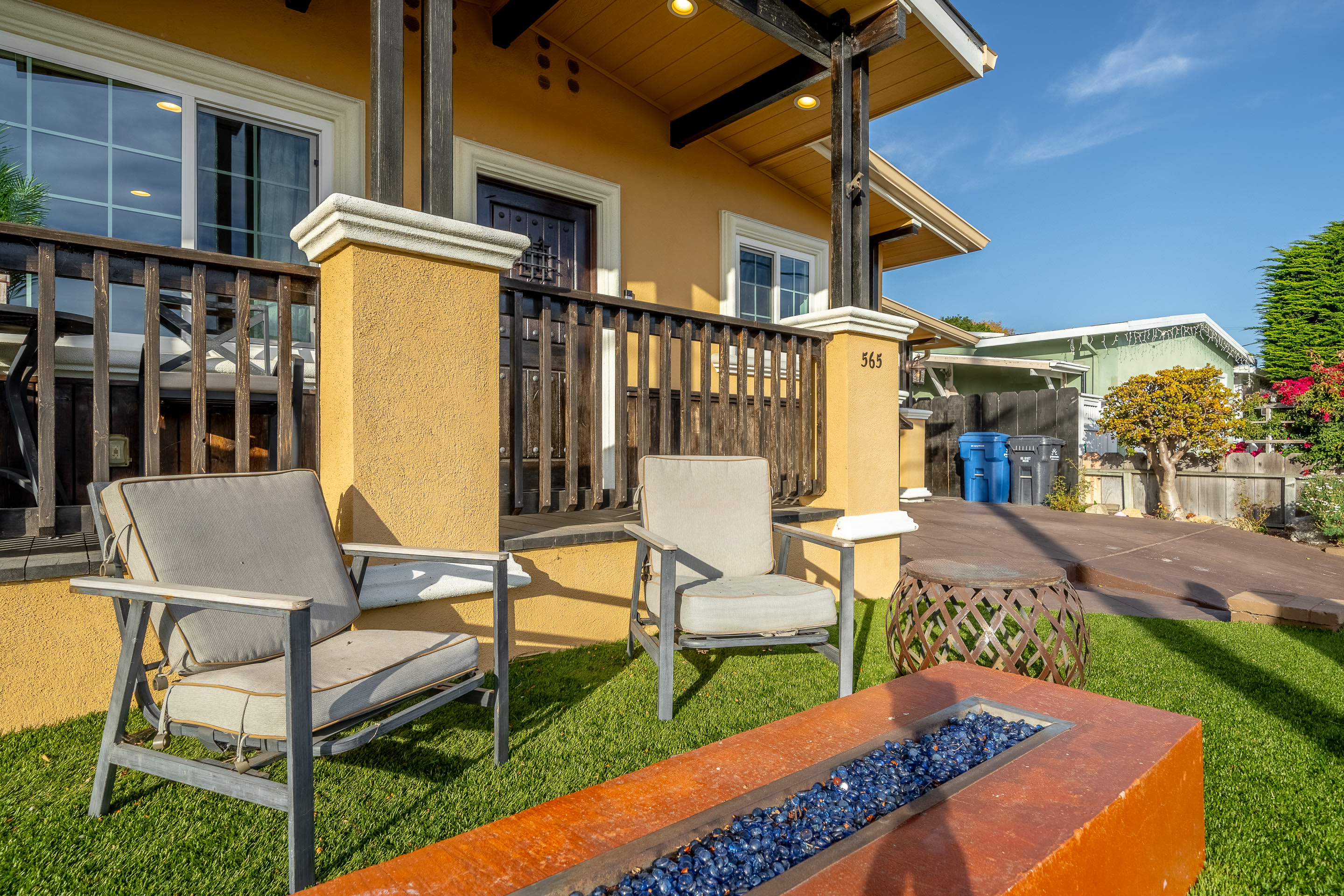 Firepit and outdoor seating