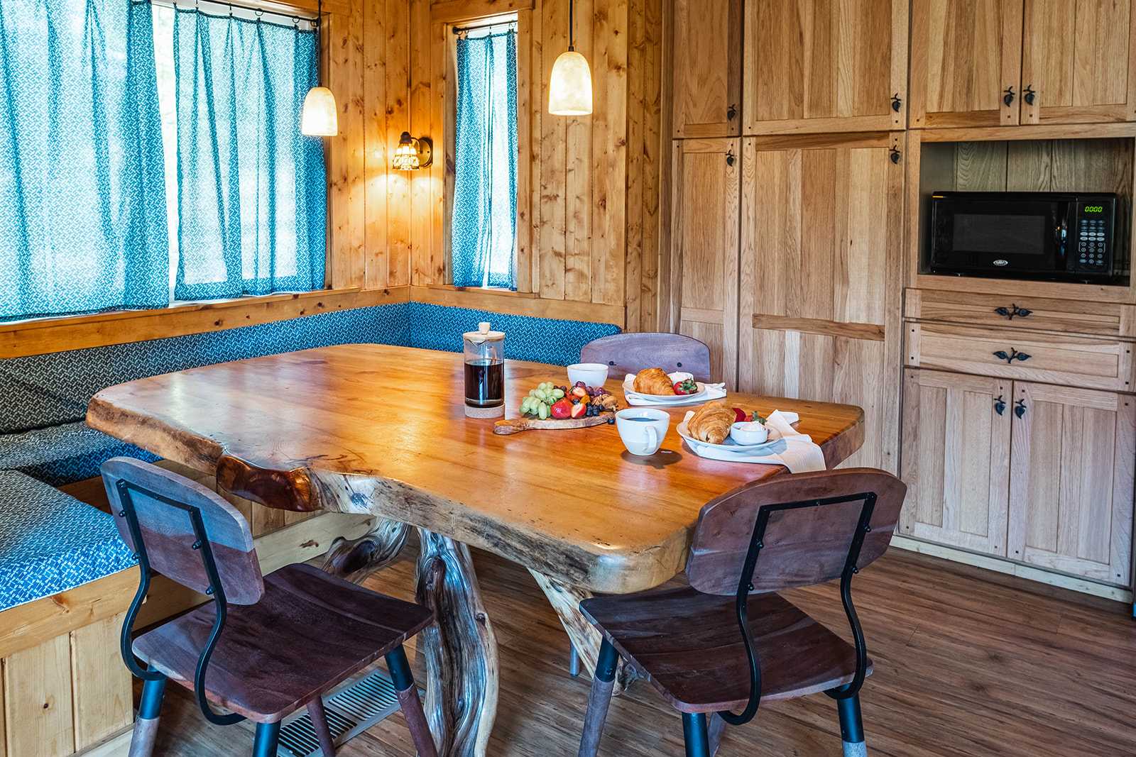 Dining table with seating