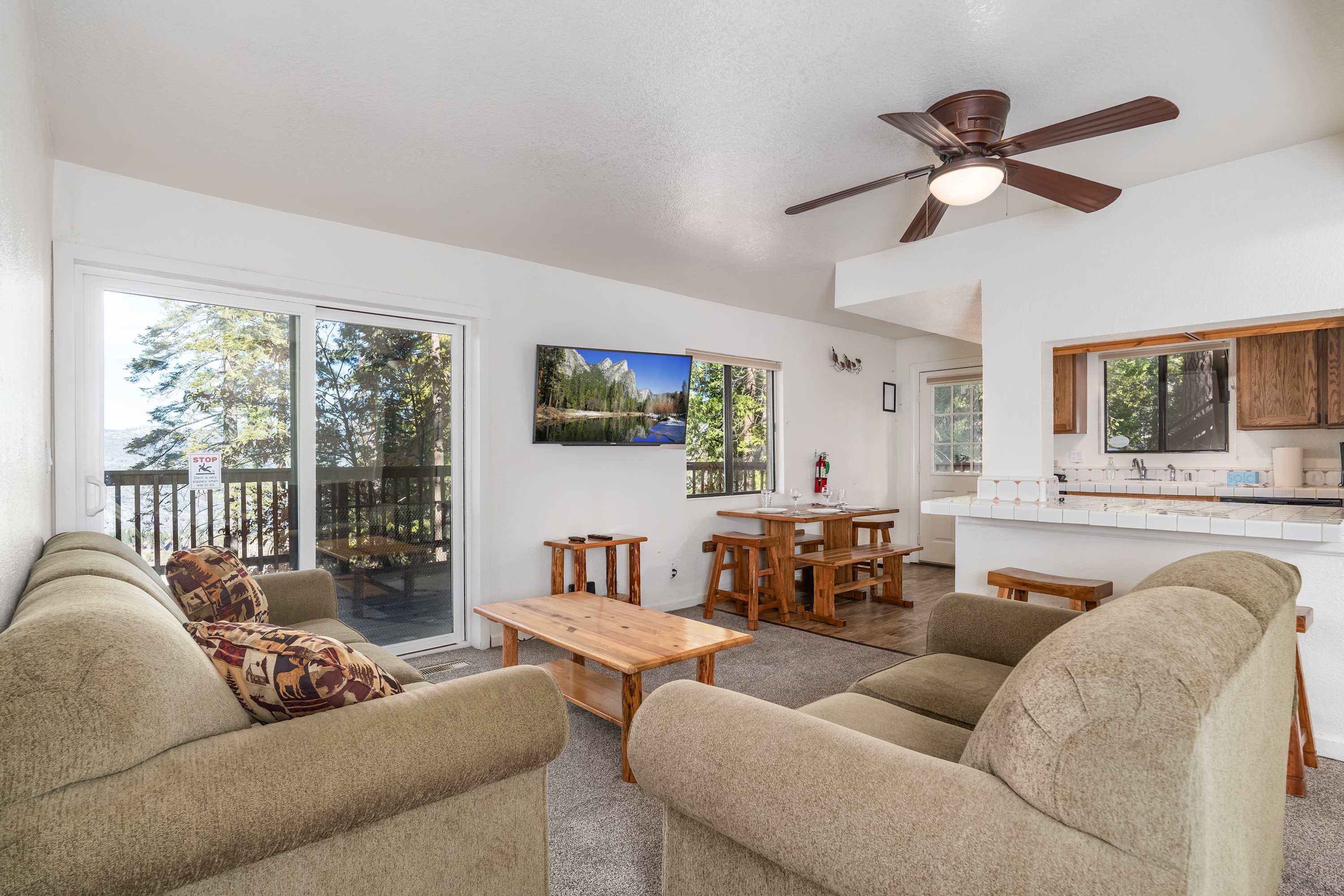 Relax and unwind in the cozy living area