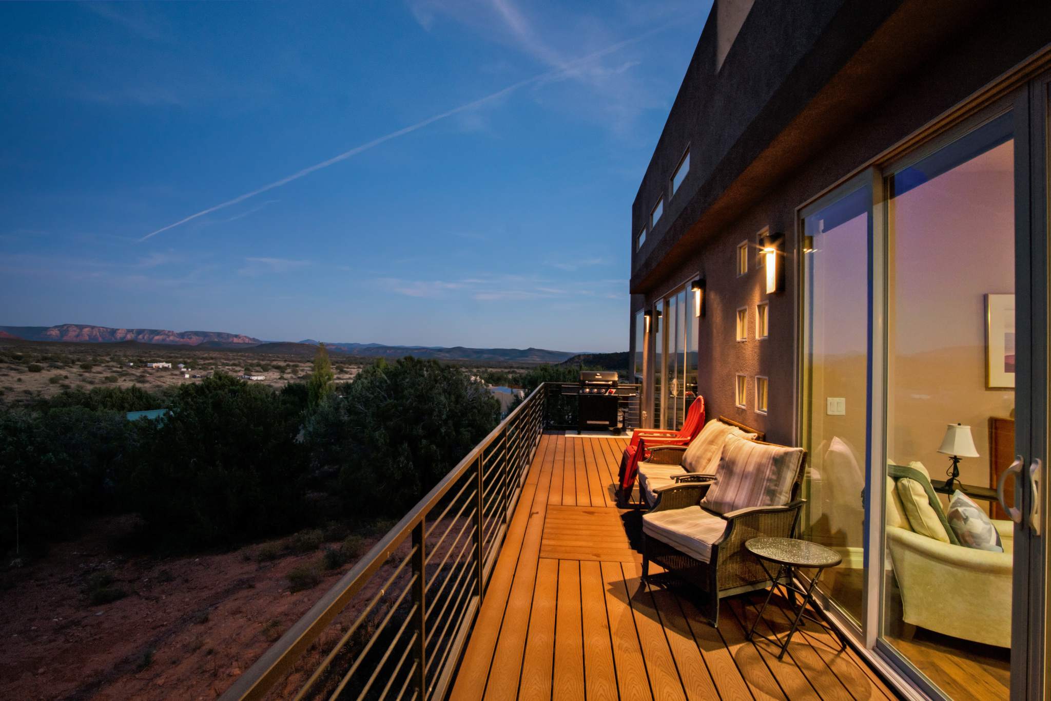 Unwind on the scenic balcony with stunning desert views