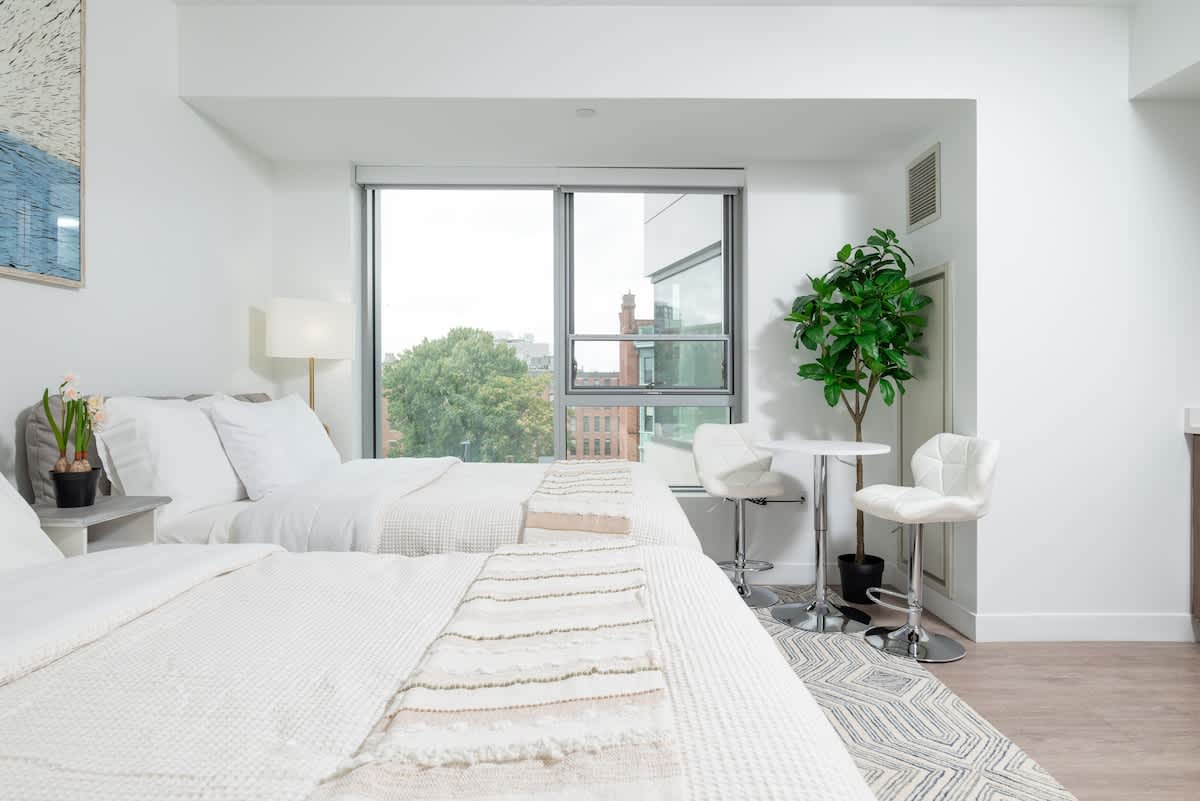 Lux Studio 2x Queen beds Gym near MIT Harvard in Central Square — Cambridge, MA — vacation rental