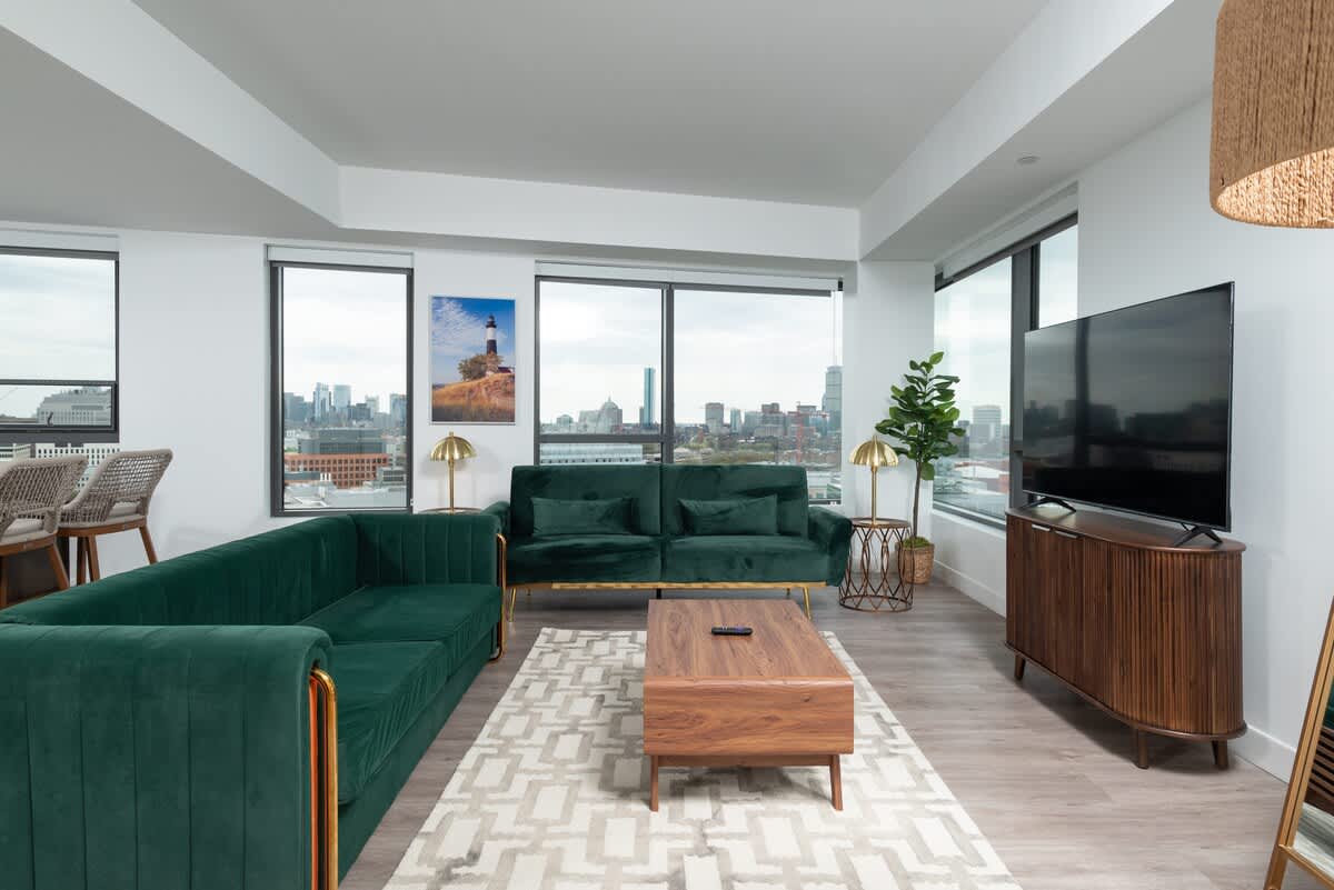 Central Serene 2BR Penthouse Near MIT & Harvard with King bed GYM Parking — Cambridge, MA — vacation rental