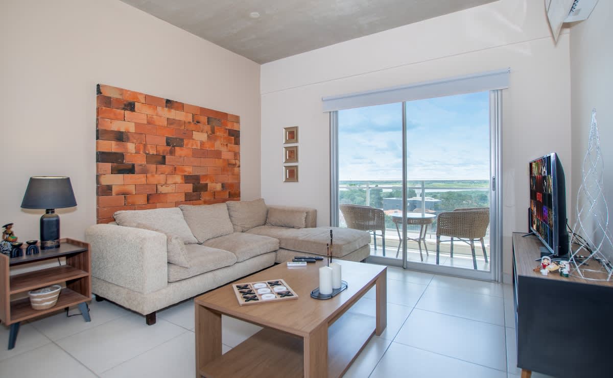 Light-Filled 2BR Apartment with Balcony