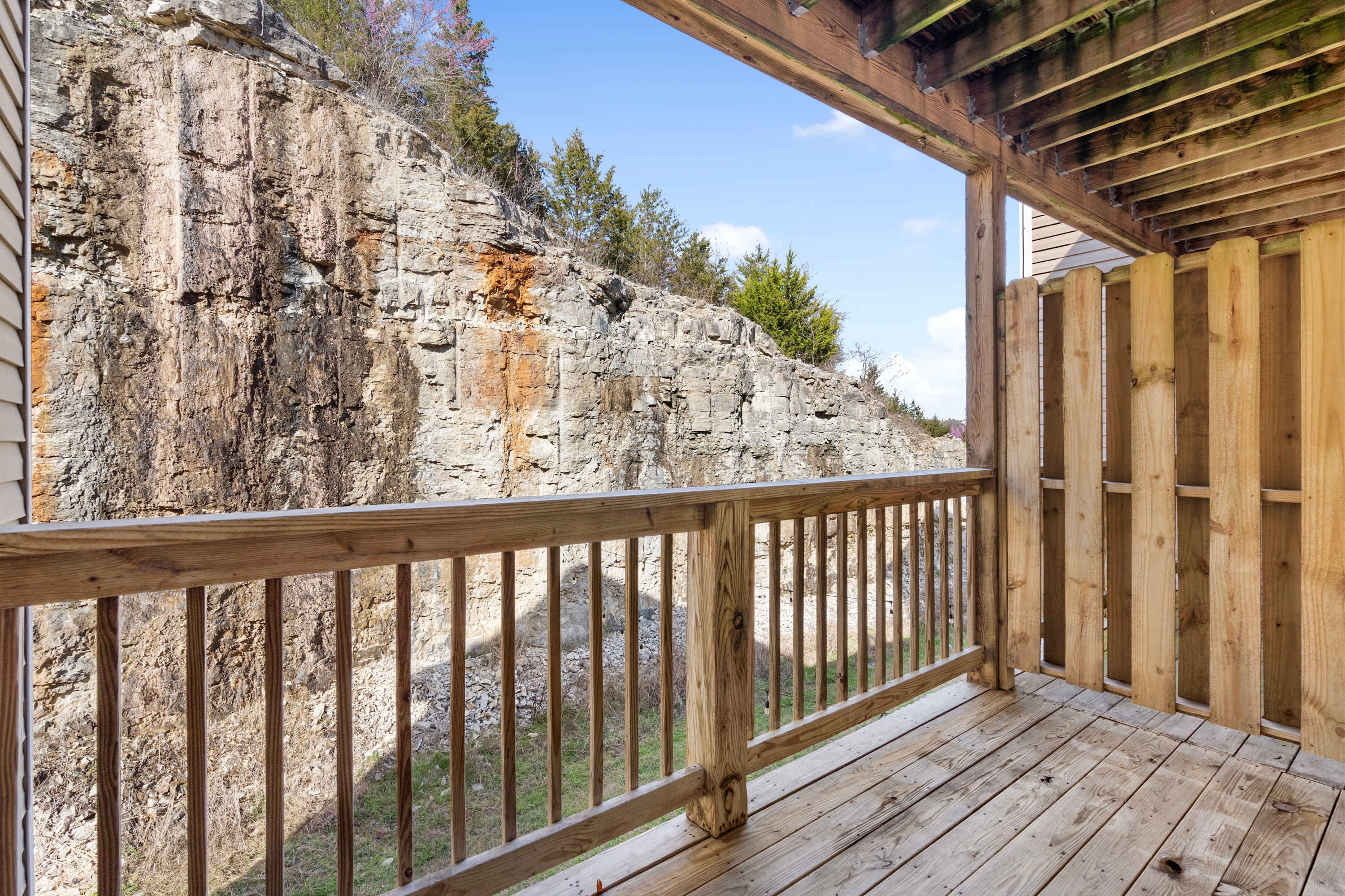 Step out onto the private balcony & breathe in the fresh air