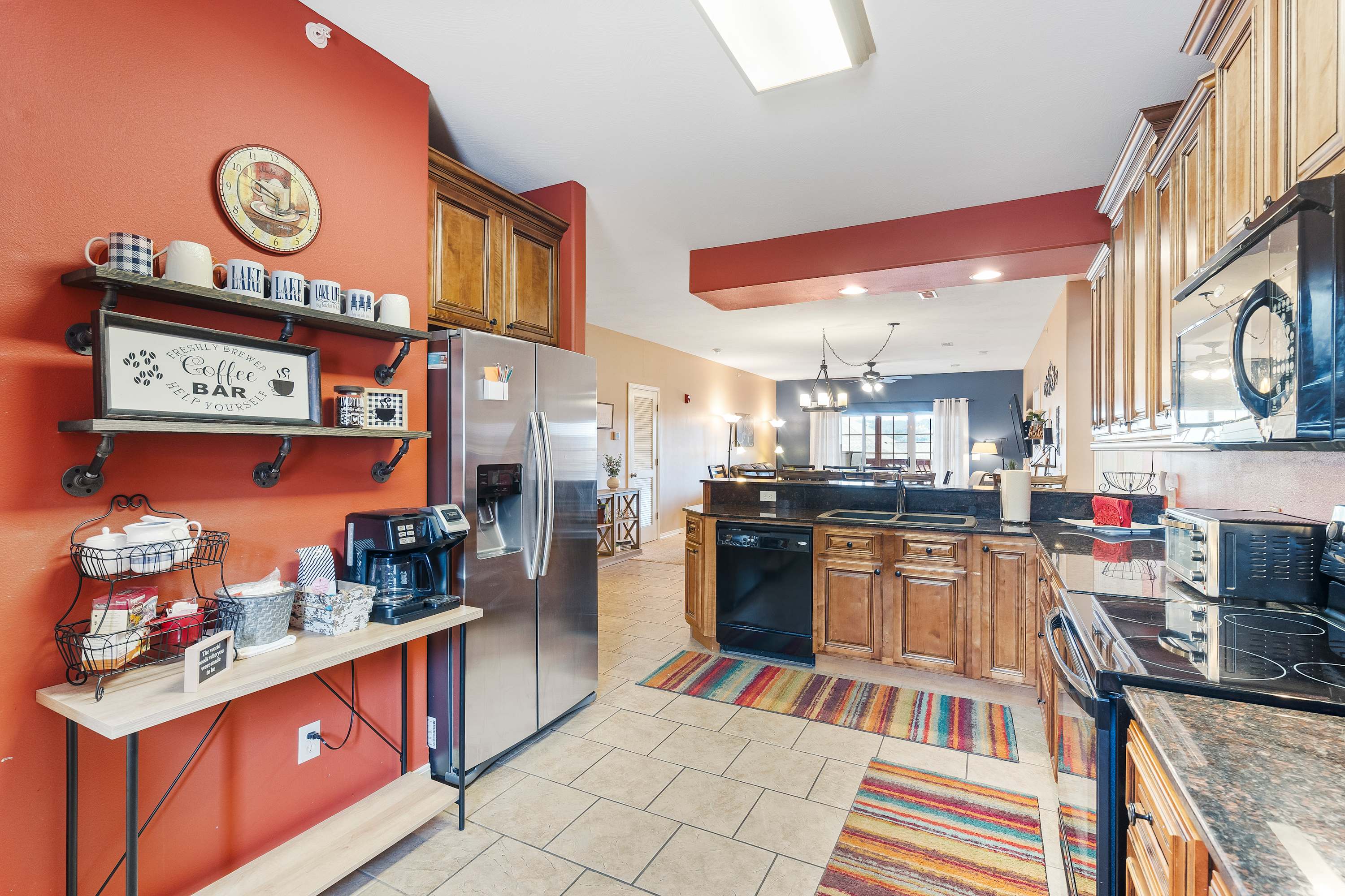 Craft culinary delights in the fully-equipped kitchen