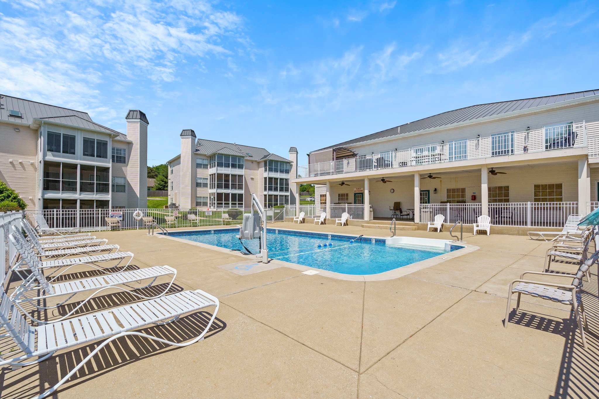 Pool right out the back patio!