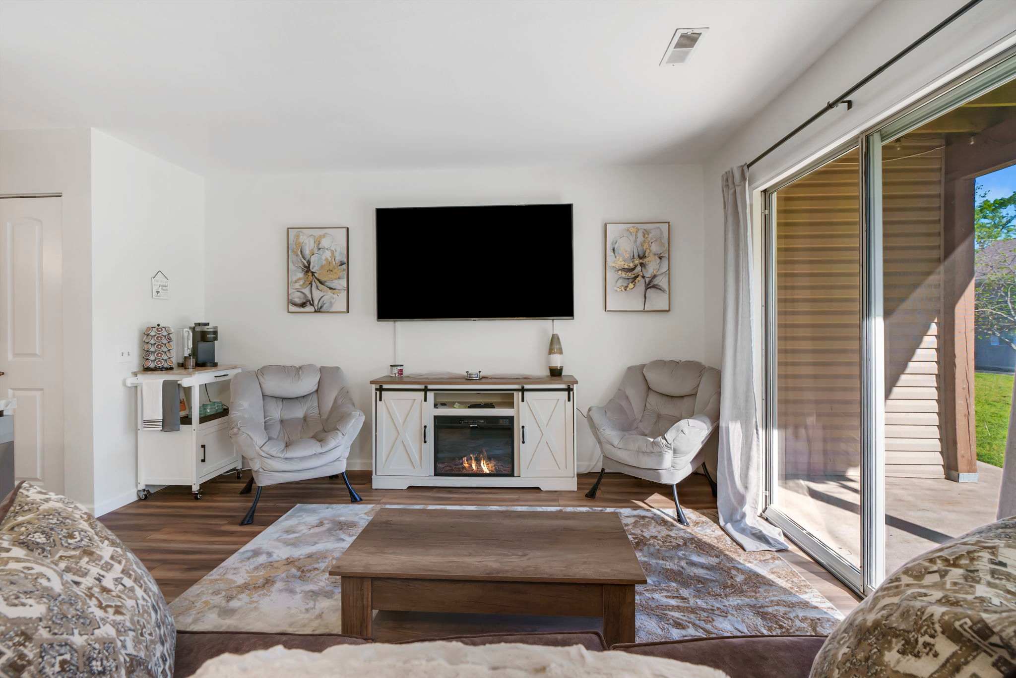 Curl up for a movie or a snooze on the Queen Sleeper Sofa