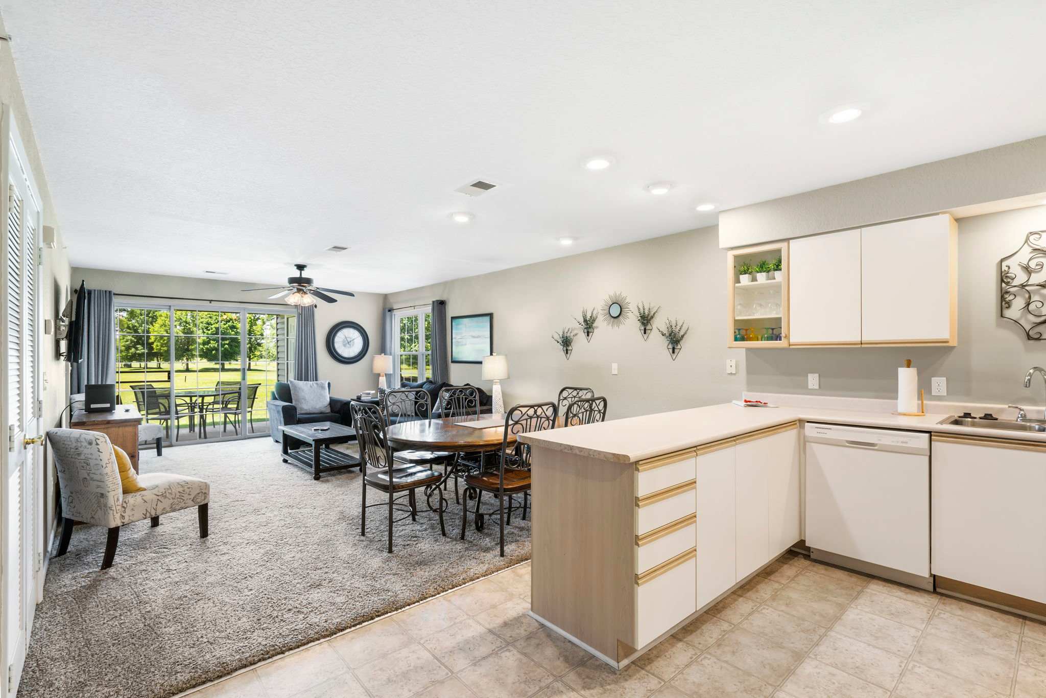 Dining and living area