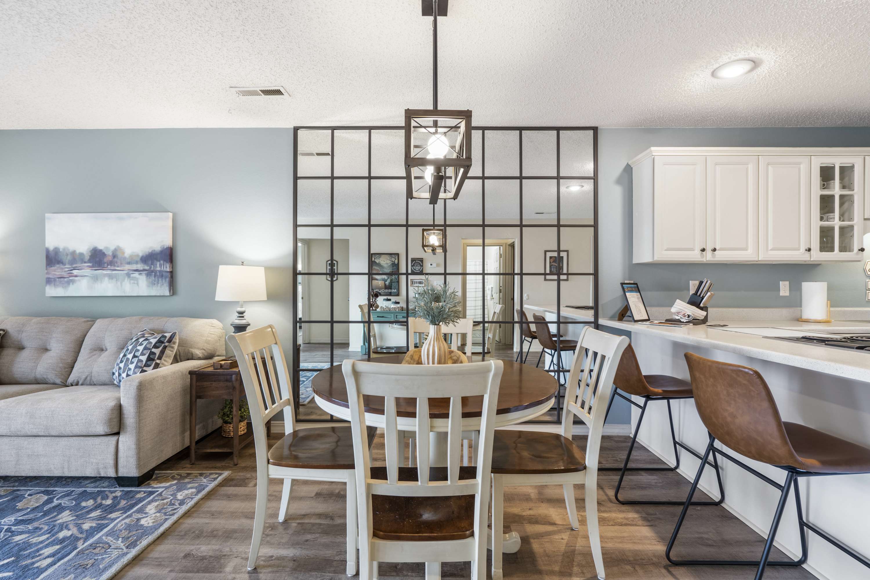 Dining table with seating for 4