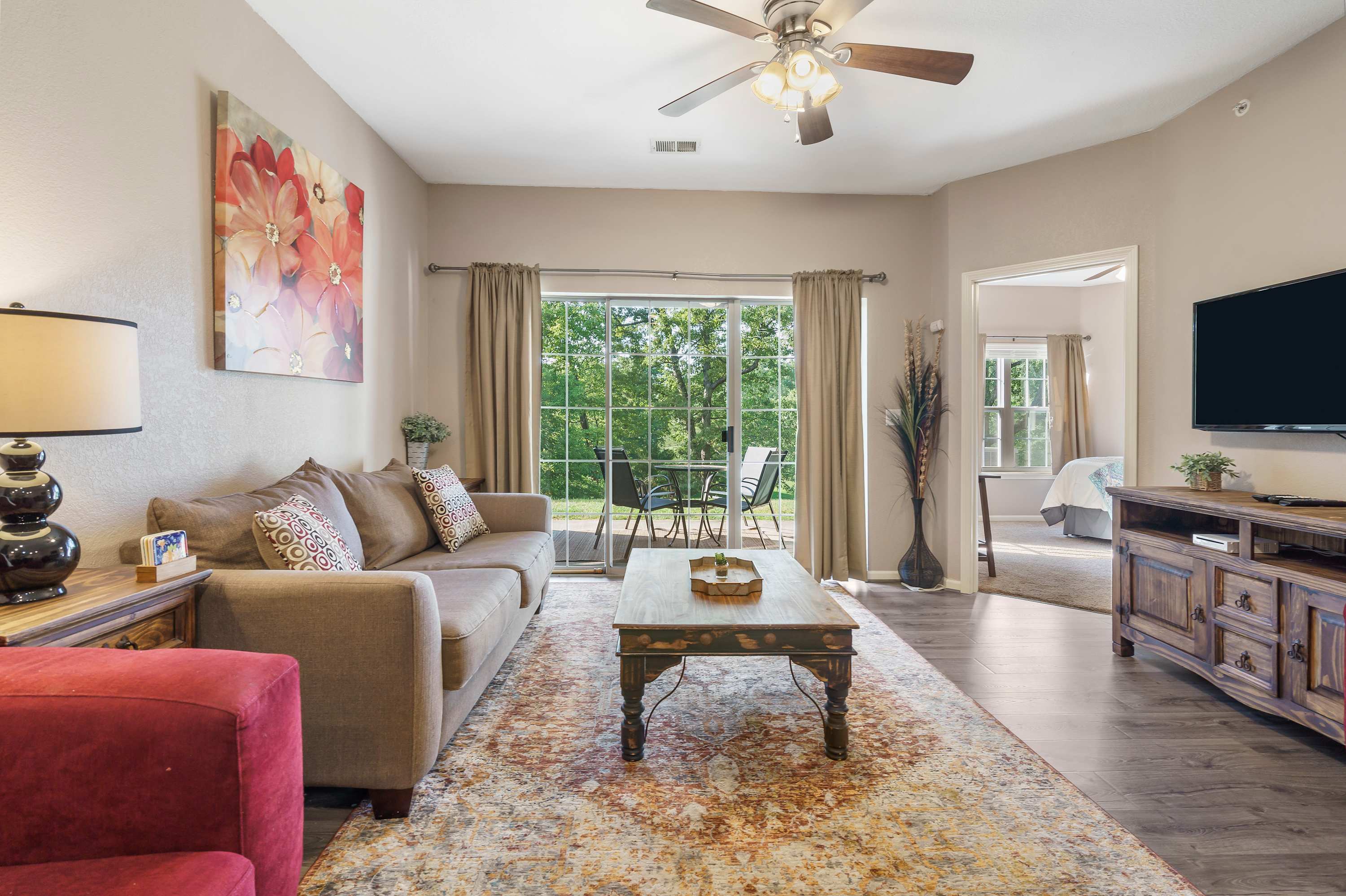 Living Room with Sofa Bed