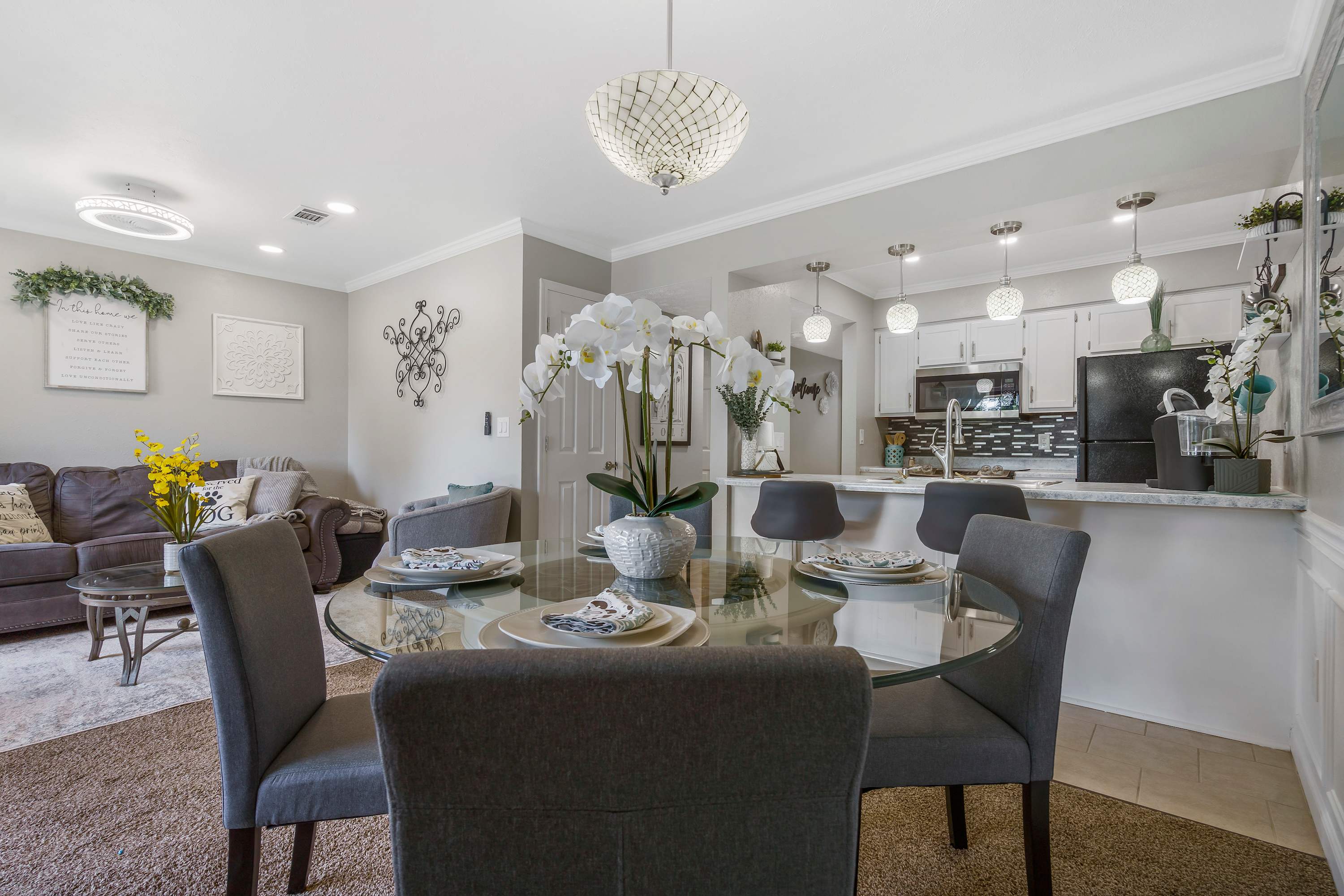 Living Room with Queen Sofa Sleeper