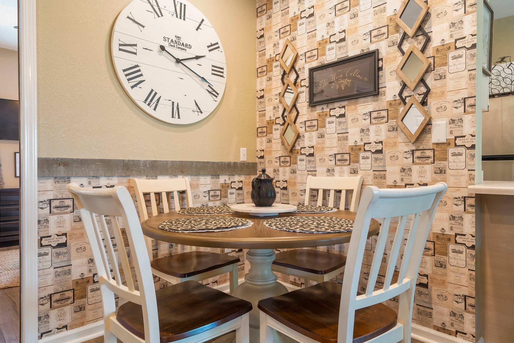 Dining table with seating for 4