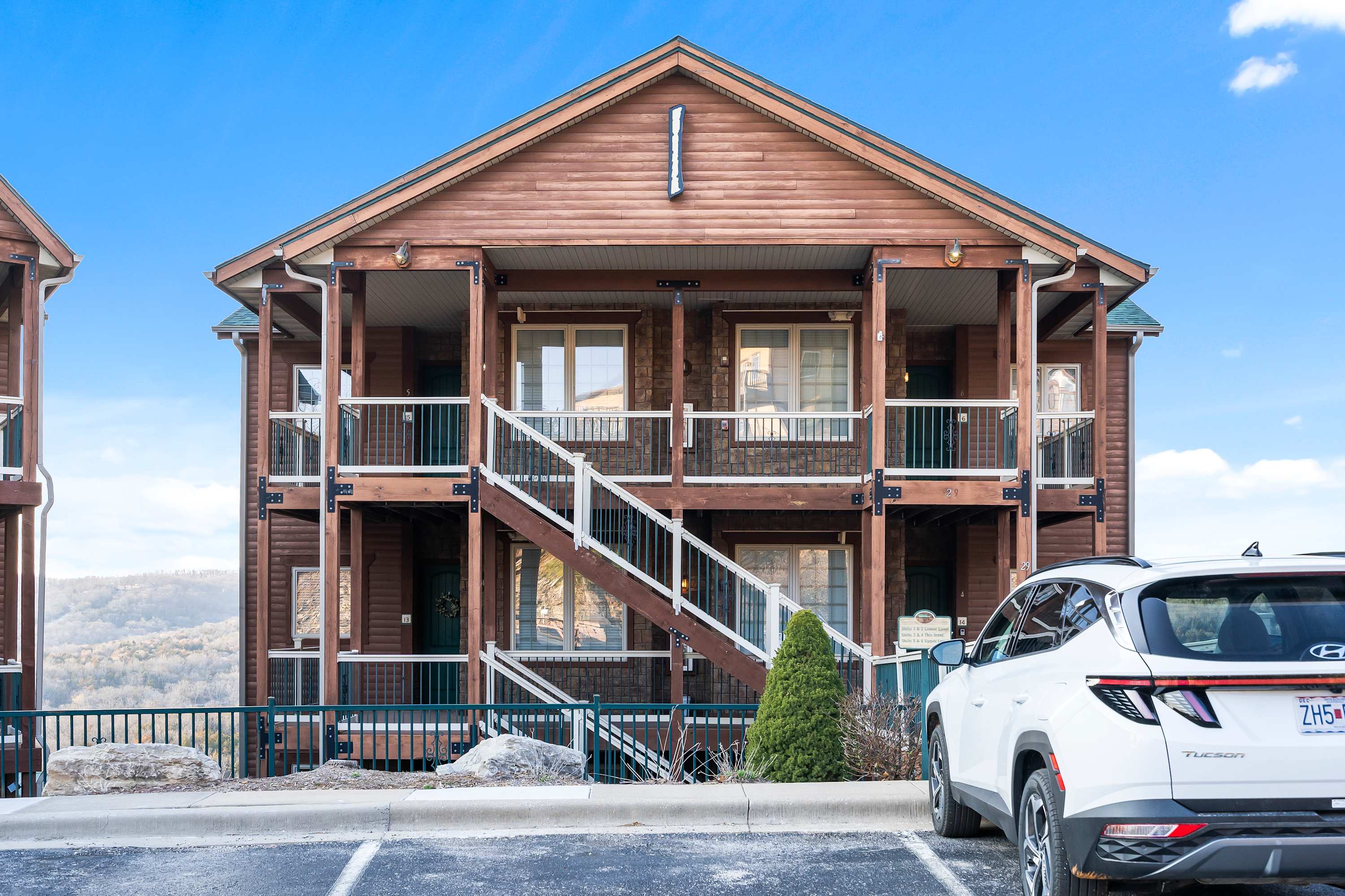 Front Exterior and Parking Area