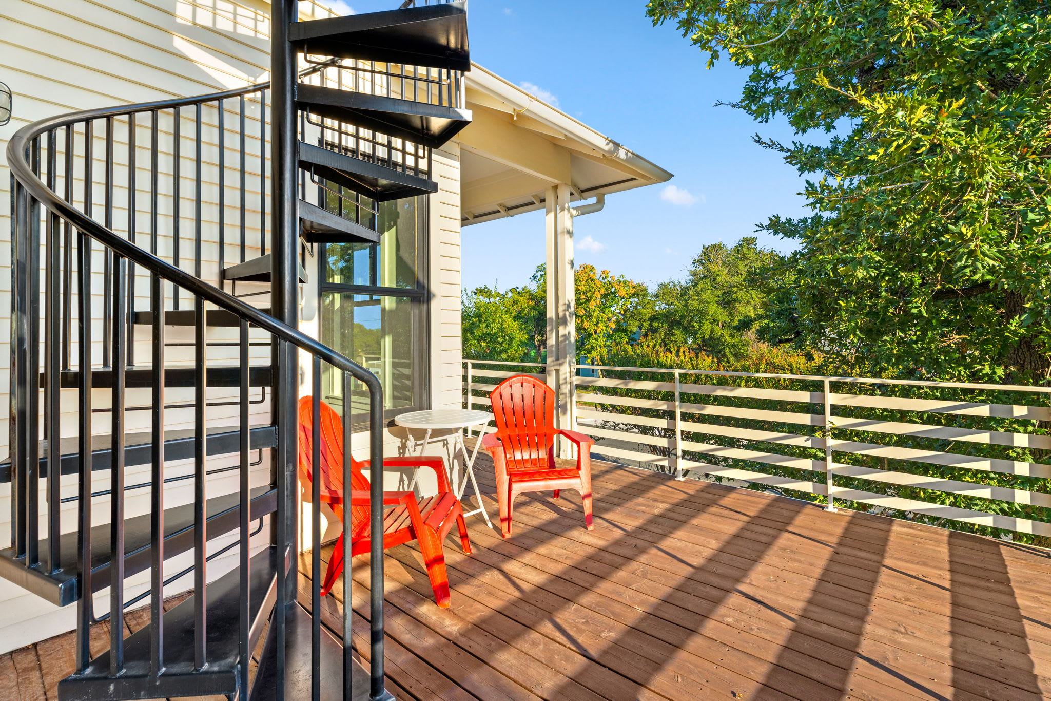 Relax on the roof top balcony