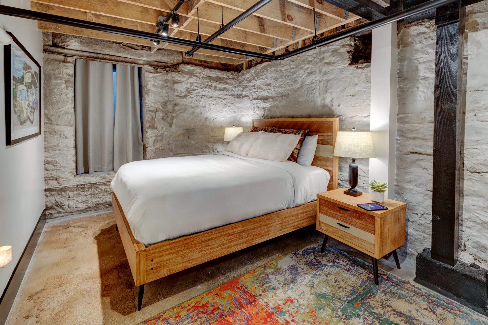 Unit #11 Bedroom with Queen bed