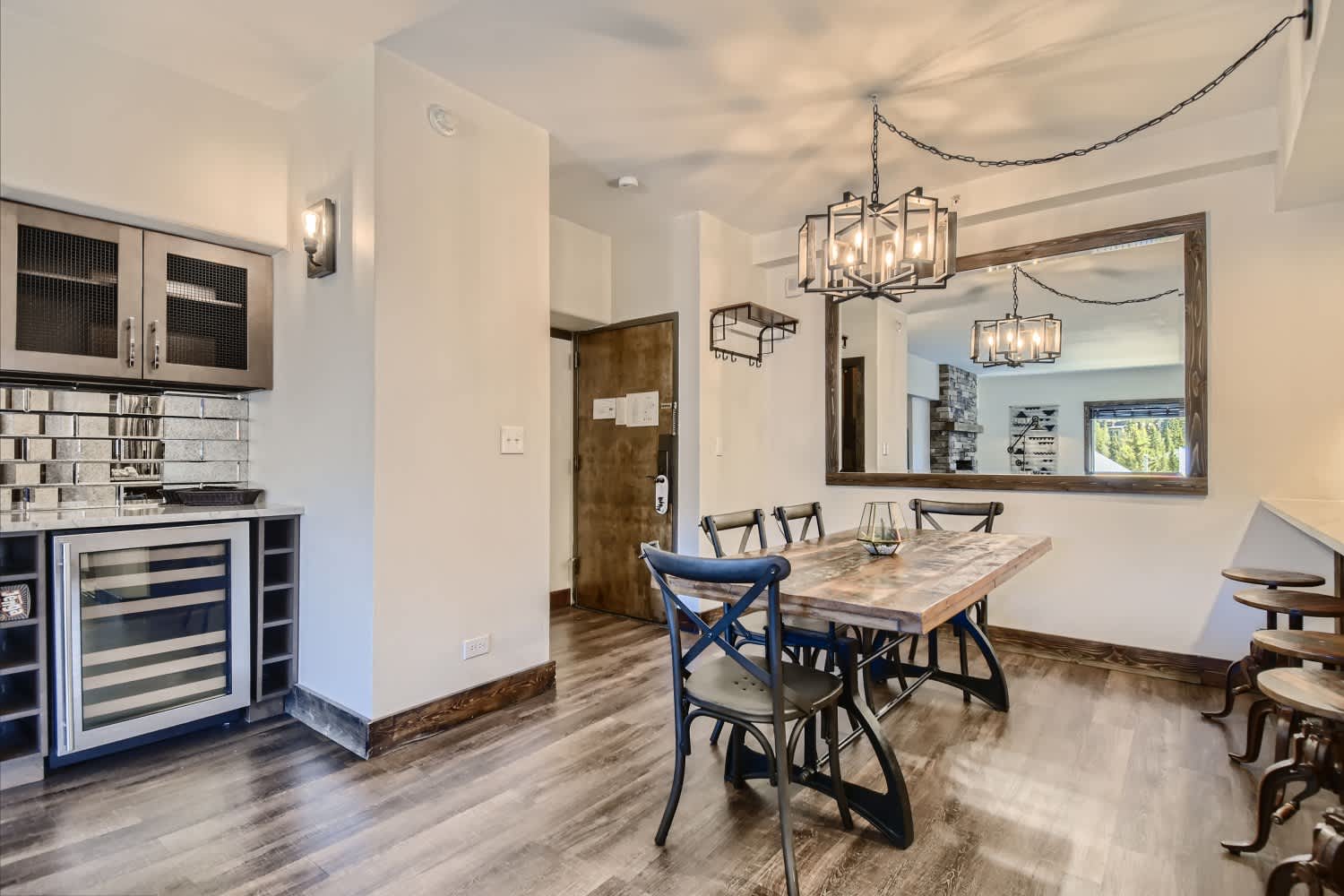 Dining table with seating for 4