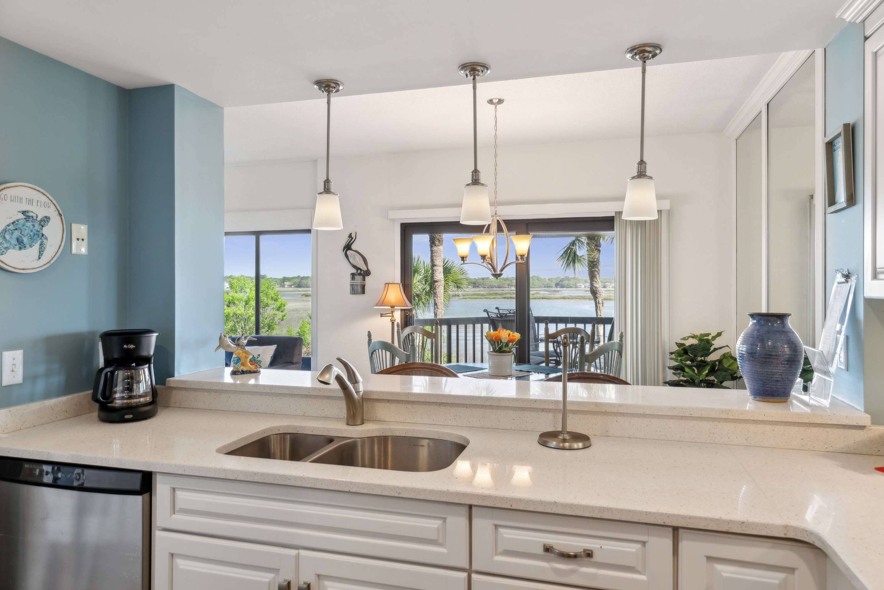 Marsh view from the kitchen 