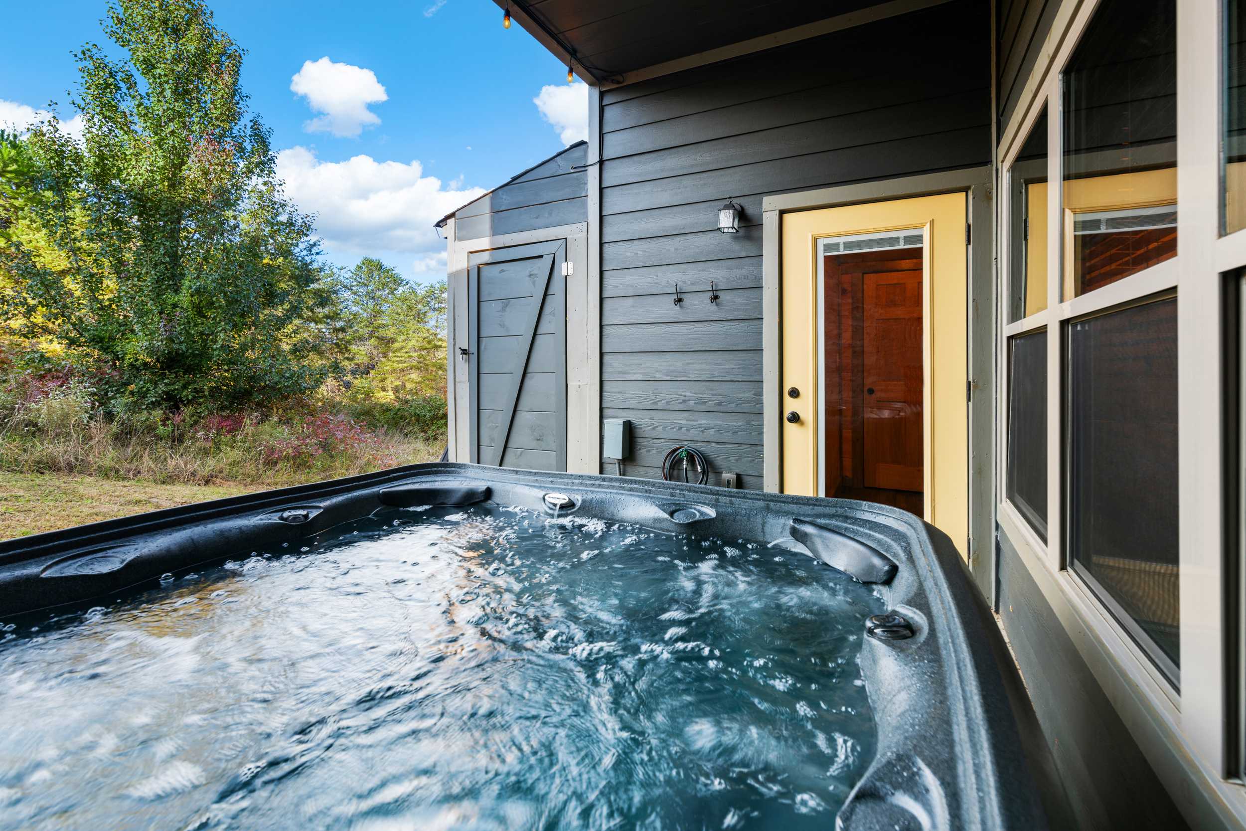 Soak your troubles away in this private hot tub!